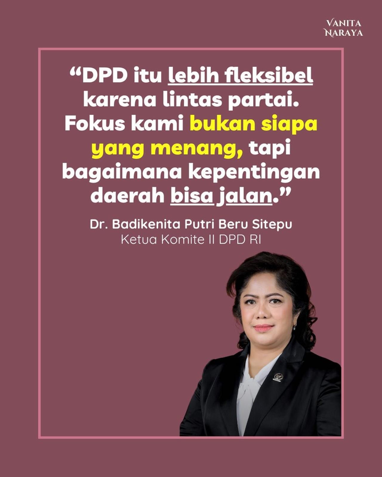 Kurang terlihat bukan berarti tidak menjalankan apa-apa